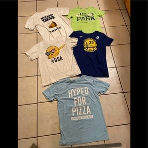 Boys sports bundle T-shirt five shirts